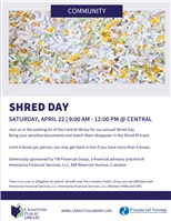 Mayor, Cranston Public Library Announce Annual 'Shred Day' on April 22